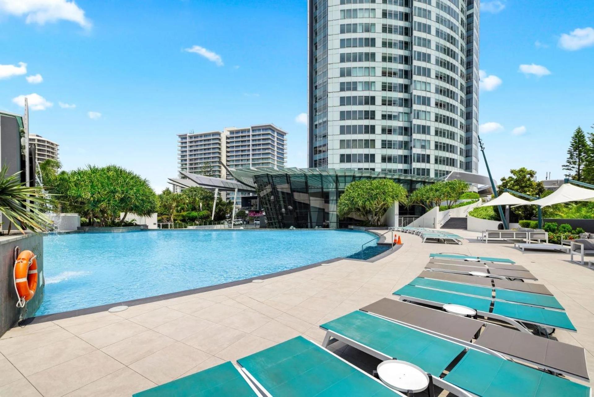 Q Tower At Surfers Paradise - Self Contained Apartments Gold Coast Exterior foto